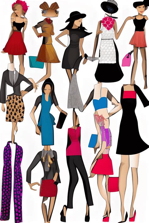 Fashion Clothes Clipart · Creative Fabrica