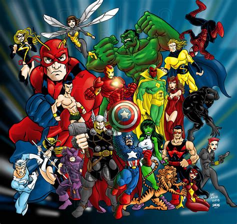 49 Avengers Cartoon Wallpaper Wallpapersafari