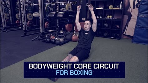 Bodyweight Core Circuit For Boxing Youtube