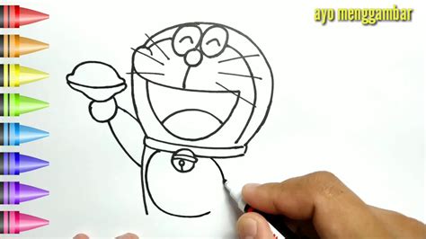 Mudahnya Ayo Belajar Cara Menggambar Dorayaki Doraemon Dan Mewarnai