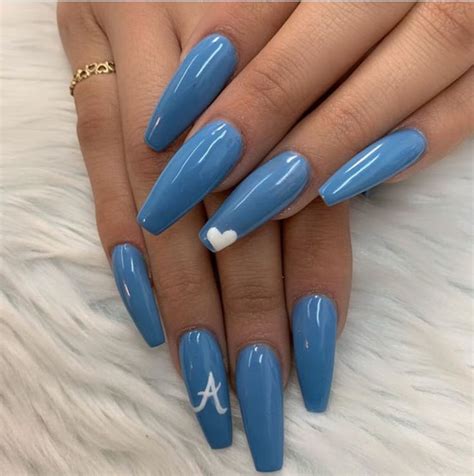 50 Fabulous Blue Nail Designs The Glossychic Blue Nail Designs