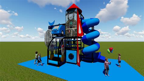 Children Commercial Indoor Playground Big Slides For Salesoft Play