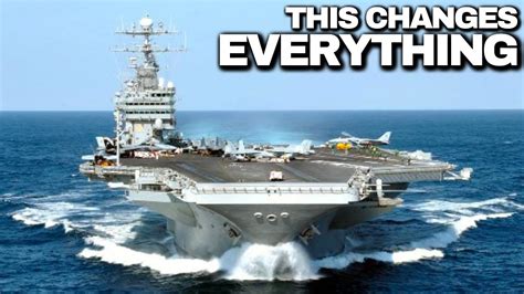 Us New Gigantic Billion Aircraft Carrier Finally In Action Youtube