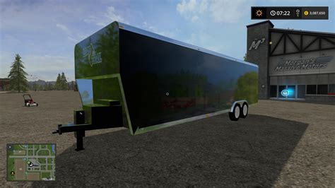 30ft Loadtrail Enclosed Trailer Converted V10 Fs17 Farming Simulator