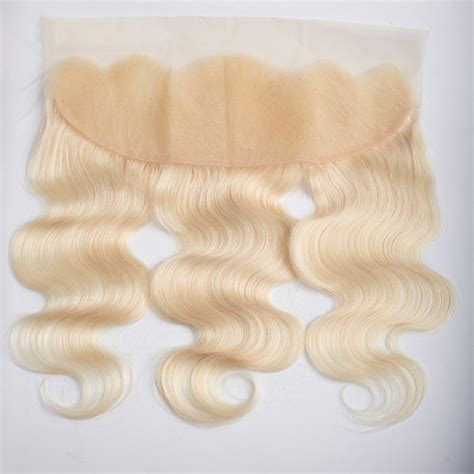 Brazilian 613 Blonde Body Wave 13x4 Lace Frontal Celie Hair