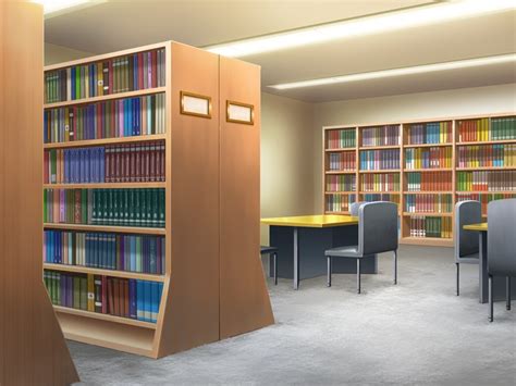 Library Background Anime Background Anime Scenery Vis