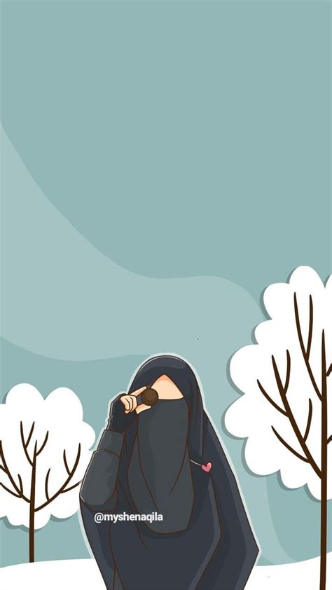 Pin By Nurlita On Anime Muslimah Elit Wallpaper Kartun Ilustrasi