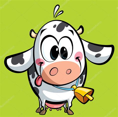 Cartoon Cute Baby Cow — Stock Photo © Thodoristibilis
