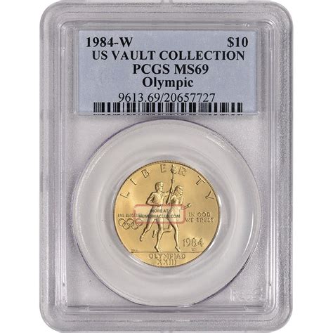 1984 W Us Gold 10 Olympic Commemorative Brilliant Uncirculated Pcgs Ms69
