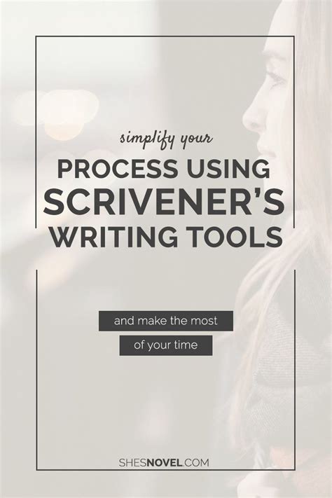 Simplify Your Process Using Scrivener S Writing Tools Writing A Book Novel Writing Software