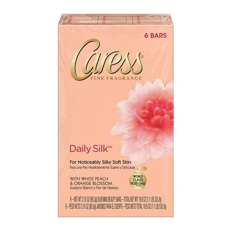 Caress Beauty Bar Soap Daily Silk 6 Bars 1890 Oz