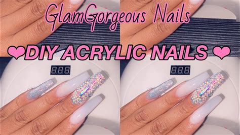 How To Do Acrylic Nails At Home Youtube