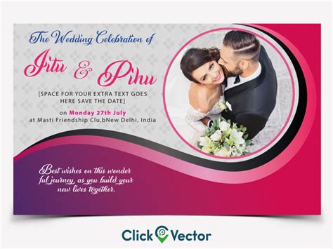 Create A Digital Wedding Post And Invitation Card Photo 35