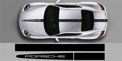 Porsche Stickers Hood And Roof Porsche 911 Racing Edition Stripes Kit