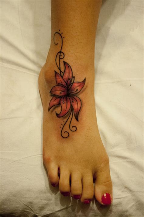 Flower Foot Tattoo Tattoo Designs Foot Hibiscus Tattoo Tattoos For