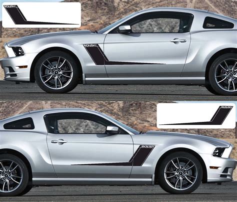 Ford Mustang 2015 2017 Roush Side Stripes Graphic Decals Kit Motors Car