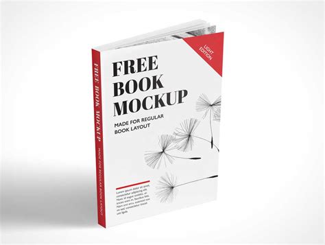 Free for personal and commercial use zip file includes: Free Standing Softcover Book PSD Mockup - PSD Mockups
