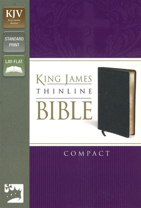 Kjv Thinline Compact Bible Black Bonded Leather Lifesource