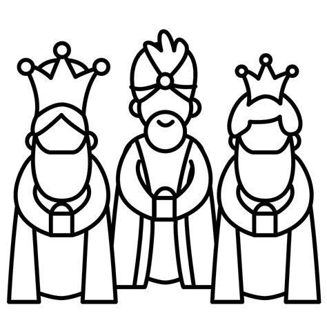 Dibujo De Reyes Magos Para Colorear E Imprimir Dibujos Y Colores