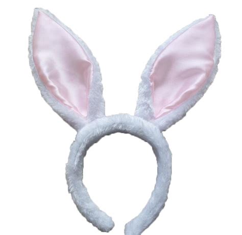 Soft White And Pink Easter Bunny Ears Headband