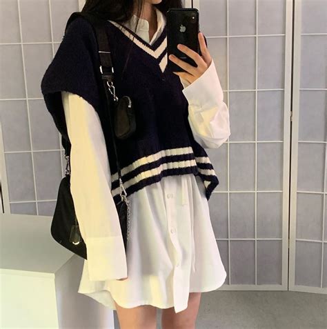 Korean Cozy Aesthetic Outfits