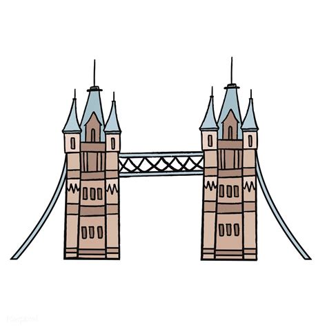 Tower Bridge The Iconic Symbol Of London Illustration Premium Image