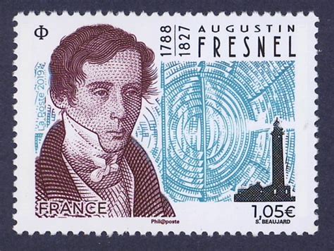 Science On Stamps Augustin Jean Fresnel