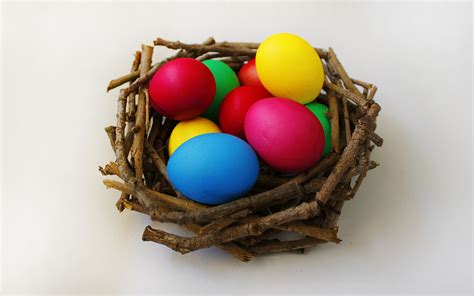 Photo Easter Egg Nest Holidays 3840x2400