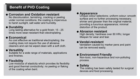 Pvd Coating Color Guide