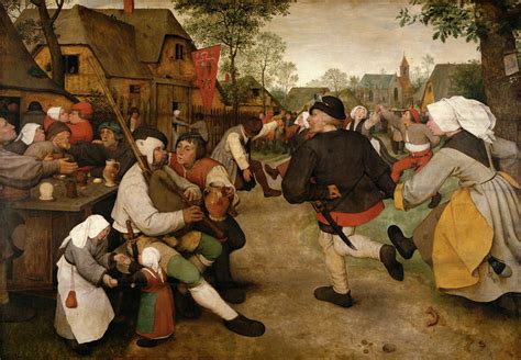 Pieter Bruegel L Ancien La Danse Des Paysans Vers 1568 Pieter