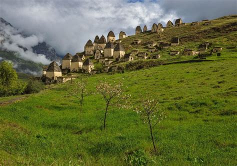 Your journey to nature starts here! Necropolis in Dargavs, the Republic of North Ossetia ...