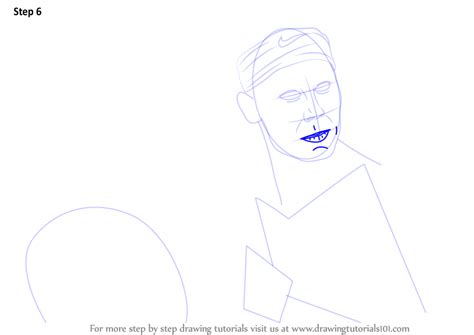 Step by Step How to Draw Rafael Nadal : DrawingTutorials101.com