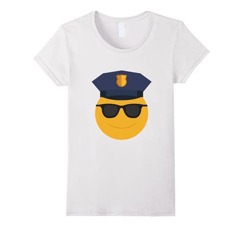 Policeman Sheriff Patrolman Emoji Funny Tee Police T 4lvs 4loveshirt