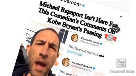 Kobe bryant died 23 years too late today. Ari Shaffir says this about Kobe!!! Ari shaffir is a piece ...