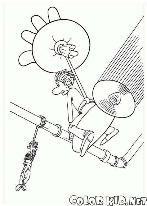 Download Coloring page - Homemade Parachute