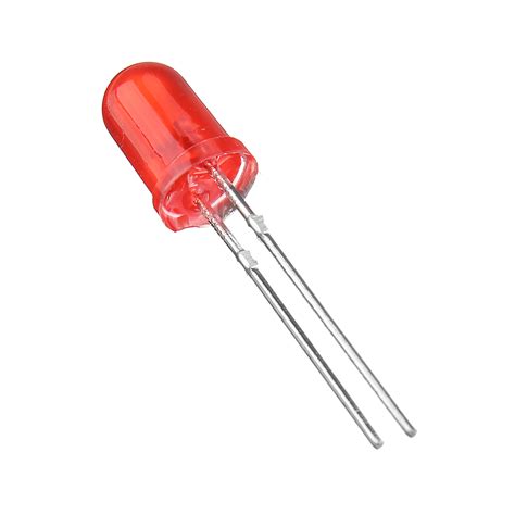 New 200pcs 5mm Red Led Diode Round Diffused Red Color Light Lamp F5 Dip