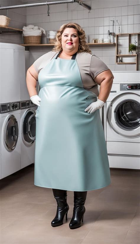 ssbbw in latex apron in 2023 curvy women outfits fashion plus size women