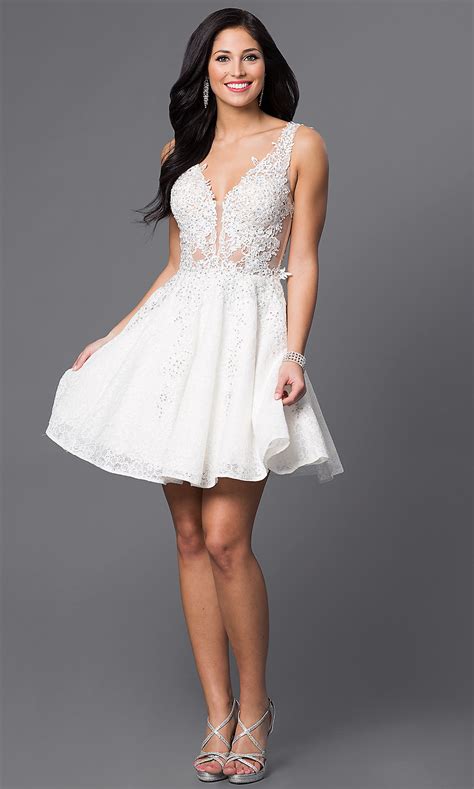 Jvn By Jovani Short Lace Homecoming Dress Promgirl