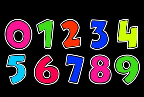 Neon Style Alphabets Numbers For Kids 533033 Vector Art At Vecteezy