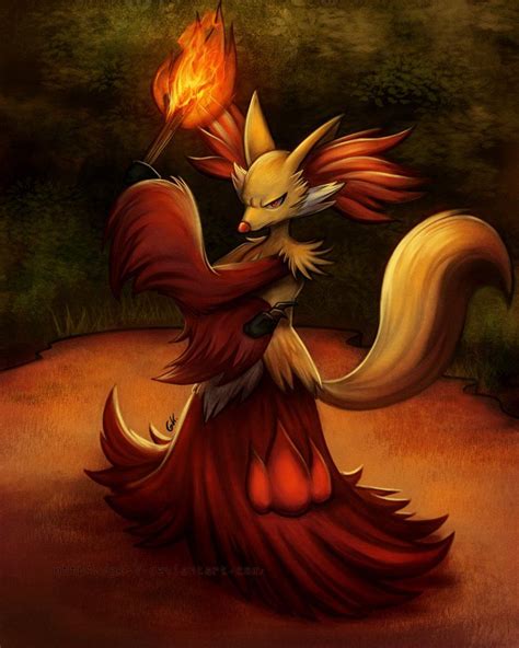 Delphox By Gk On Deviantart Pokemon Pokemon Art