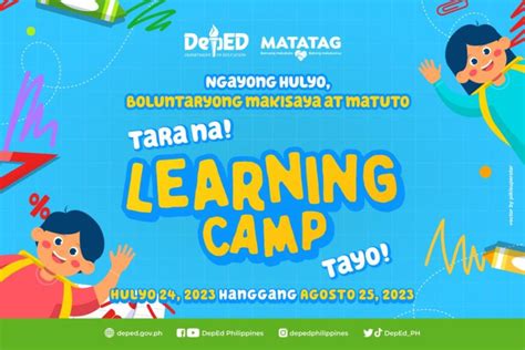 Deped To Conduct National Learning Camp To Enhance Learning Outcomes
