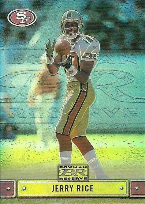 Jerry rice was born in crawford, mississippi on october 13, 1962. Vintage NFL 2000 Bowman Reserve #25 Jerry Rice 49ers MNT ...
