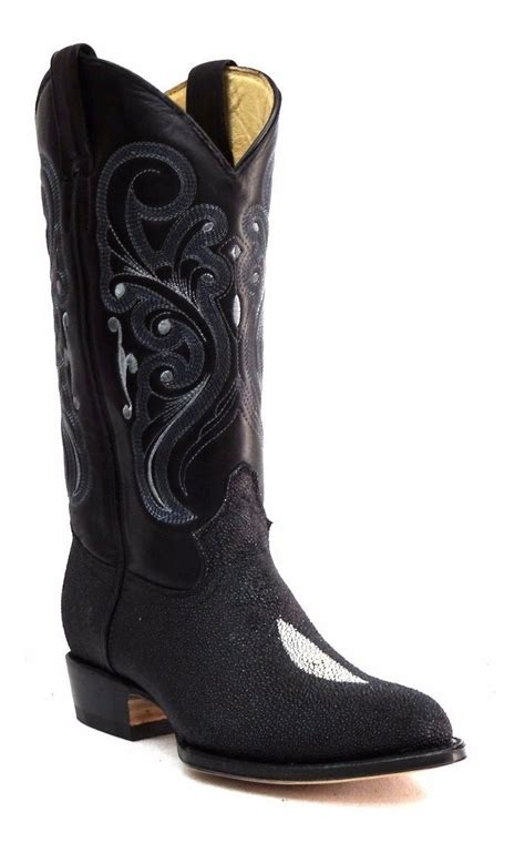 Bota Vaquera Potro Salvaje Imitacion Mantarraya Macho Oval - $ 1,540.00
