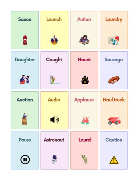 Diphthongs Au Sound Words With Pictures Worksheet Pdf