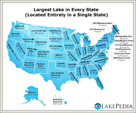 Top 10 Largest Lakes In The Usa F