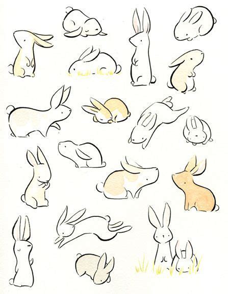 Animal Sketches Cute Animal Drawings Cute Drawings Bunny Tattoos
