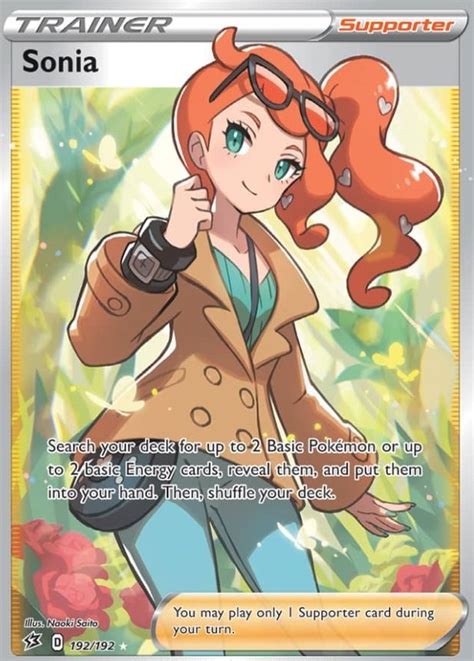 Sonia 192 192 Full Art Ultra Rare Pokemon Cards Pokemon Pokemon Trainer Card