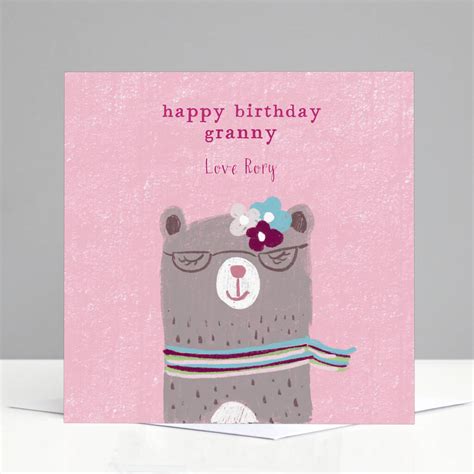 Personalised Granny Birthday Card By Molly Moo Designs
