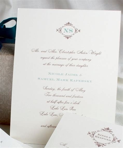 Pretty Wedding Invitations Invitation Design Blog