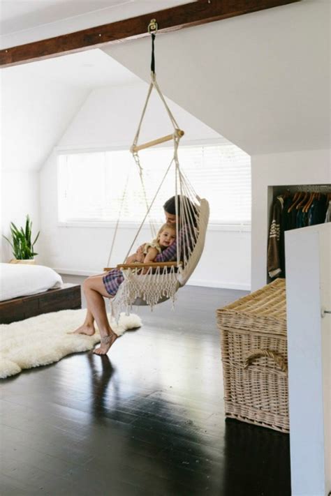 Hanging chairs are the new, cool thing that can be suspended from a sturdy branch in your garden, from a strong beam on your porch. Hanging Chairs- Add some character to your home - Nesting ...